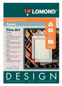 Бумага Lomond 0921041 A4/200г/м2/10л. матовая "Шотландка" для струйной печати ярко-белая дизайнерска
