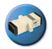 Адаптер проходной Brand-Rex BHCSCMM001 SC симплекс для волокна 50/125 с металлической вставкой