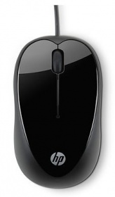 Мышь HP X1000 черный оптическая (1600dpi) USB (2but)