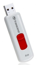 Флеш Диск Transcend 4Gb JetFlash 530 TS4GJF530 USB2.0 белый/красный