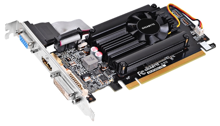 GIGABYTE GeForce GT 720 797Mhz PCI-E 2.0 1024Mb 1800Mhz 64 bit DVI HDMI HDCP