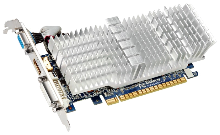 GIGABYTE GeForce GT 610 810Mhz PCI-E 2.0 1024Mb 1200Mhz 64 bit DVI HDMI HDCP