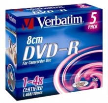  DVD-R Verbatim 1.46 4 Slim case (5) Scratch proof (43510)