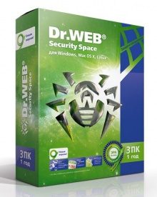  DR.Web Security Space Pro 3 /1  (AHW-B-12M-3-A2)